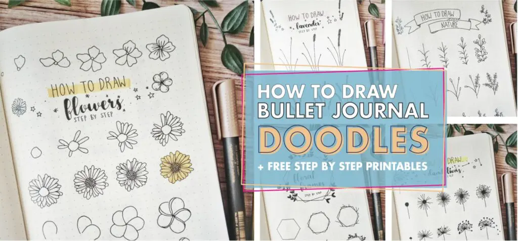 How to Draw Bujllet Journal Doodles Step by Step