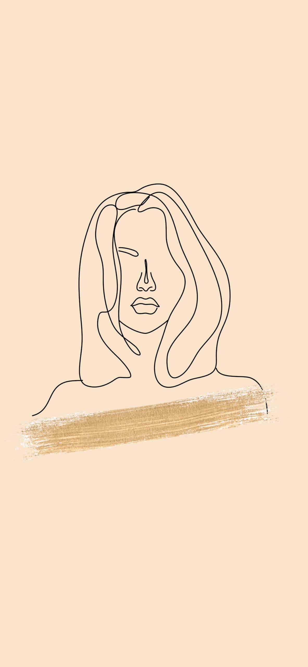 12 Stunning Line Art Girl iPhone Wallpaper and Wall Art You Need To Get!