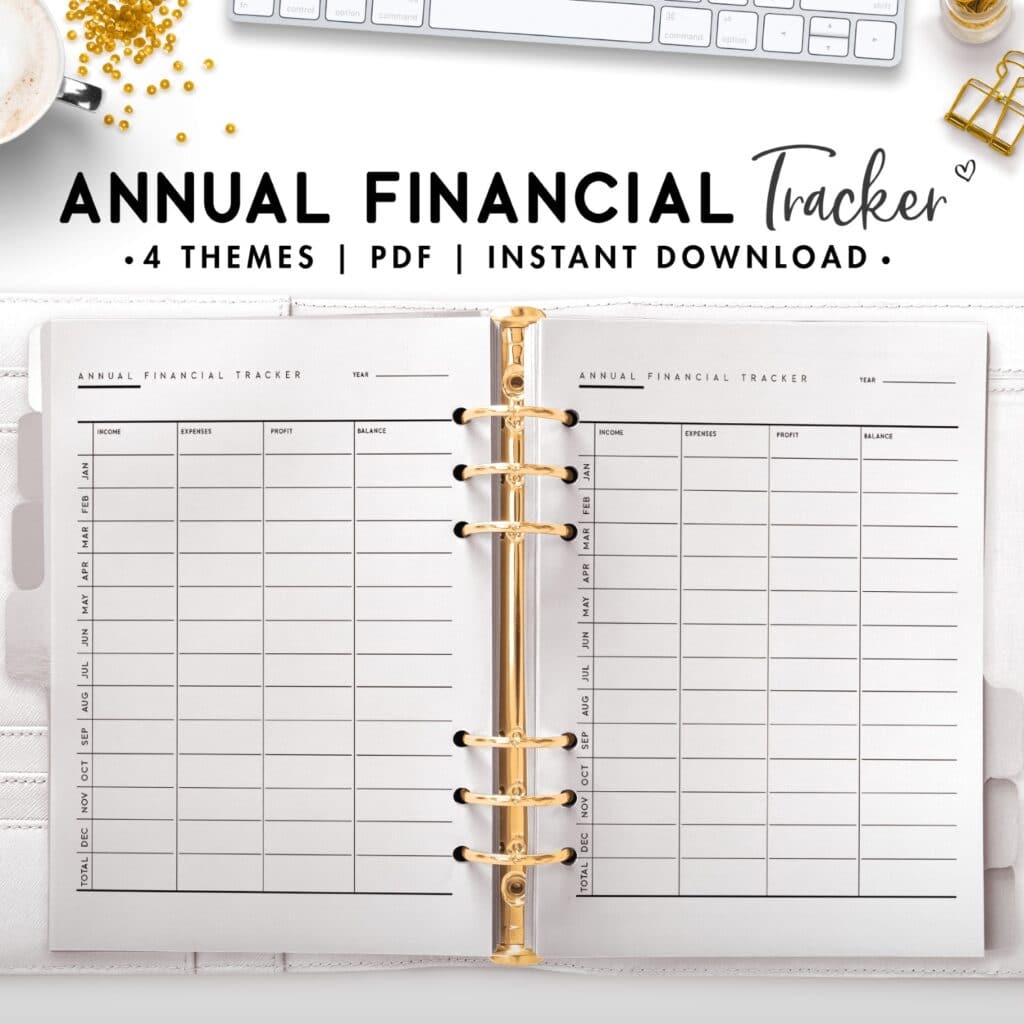 Financial Tracker Printable