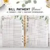 bill payment planner - botanical
