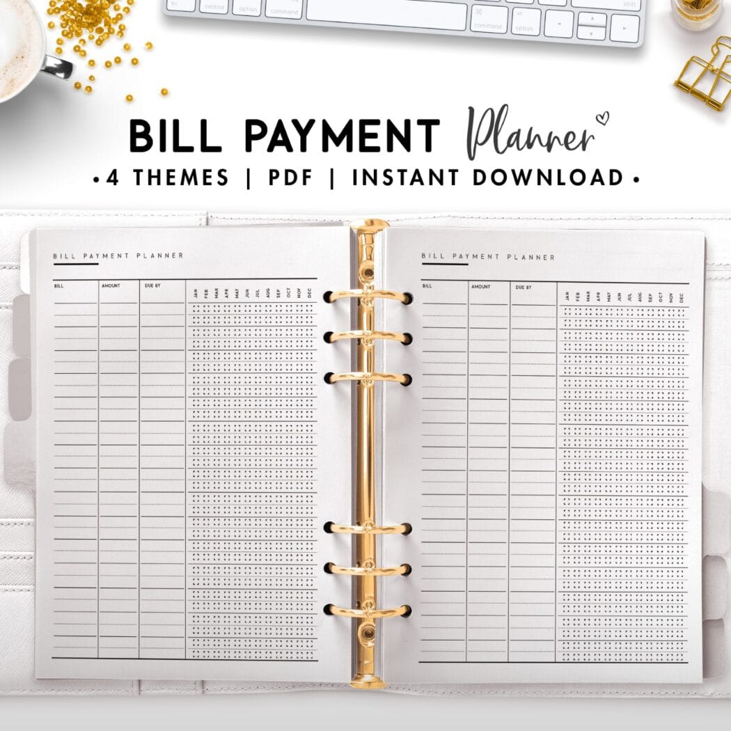 bill payment planner - classic