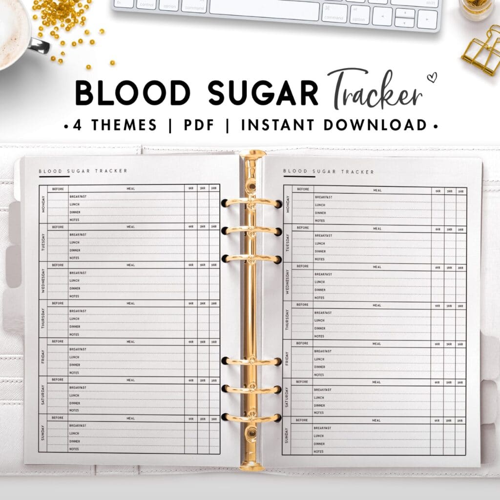 Blood Sugar Tracker - World of Printables