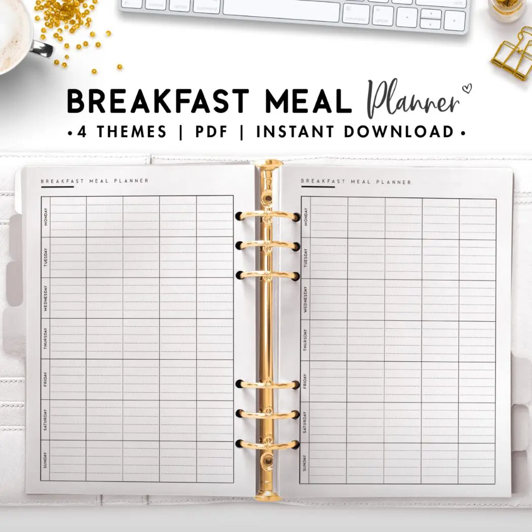 breakfast meal planner - classic