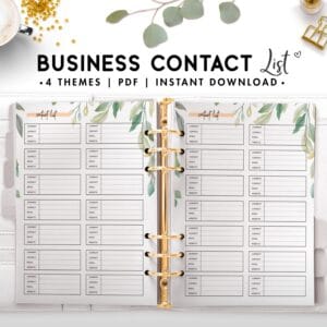 business contact list - botanical