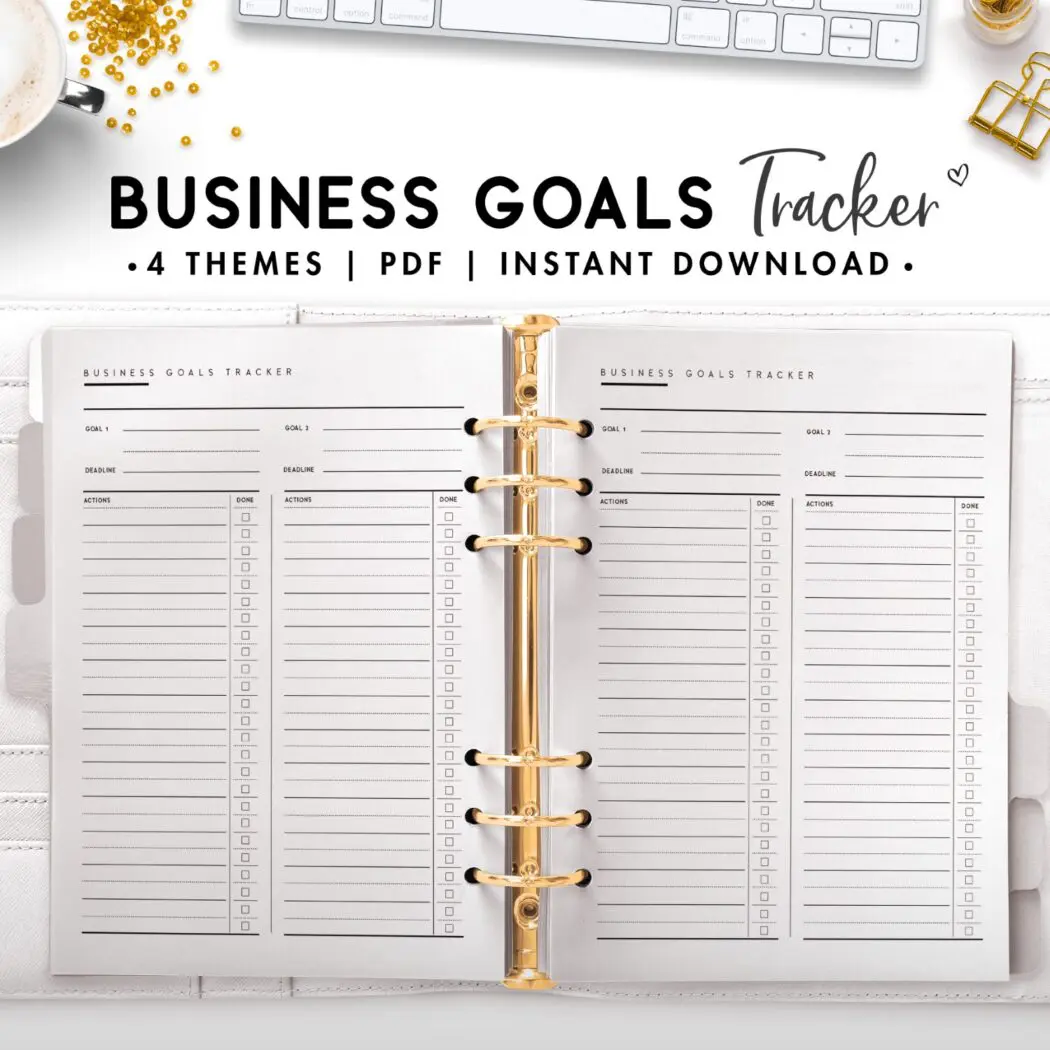 business goals tracker - classic