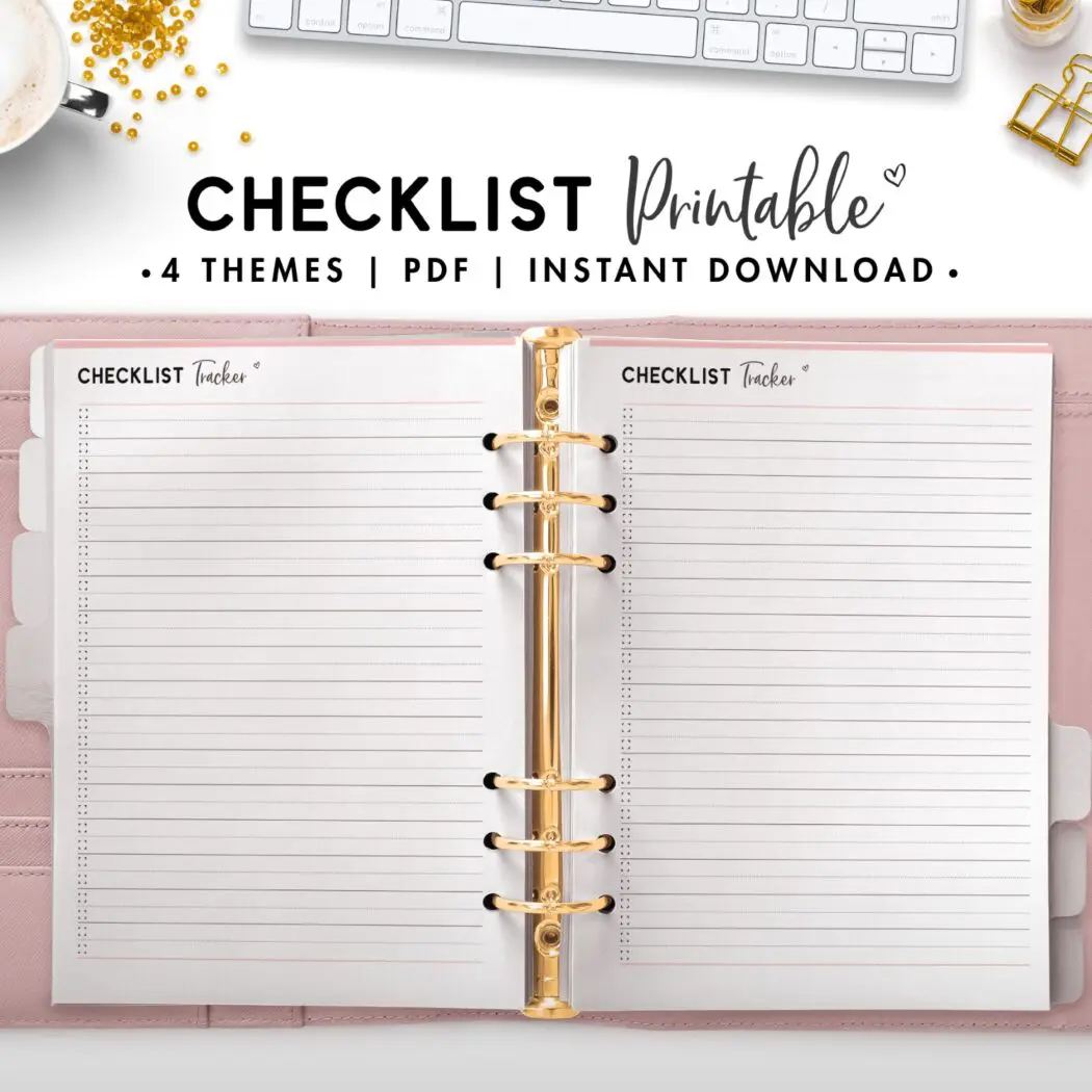 checklist printable