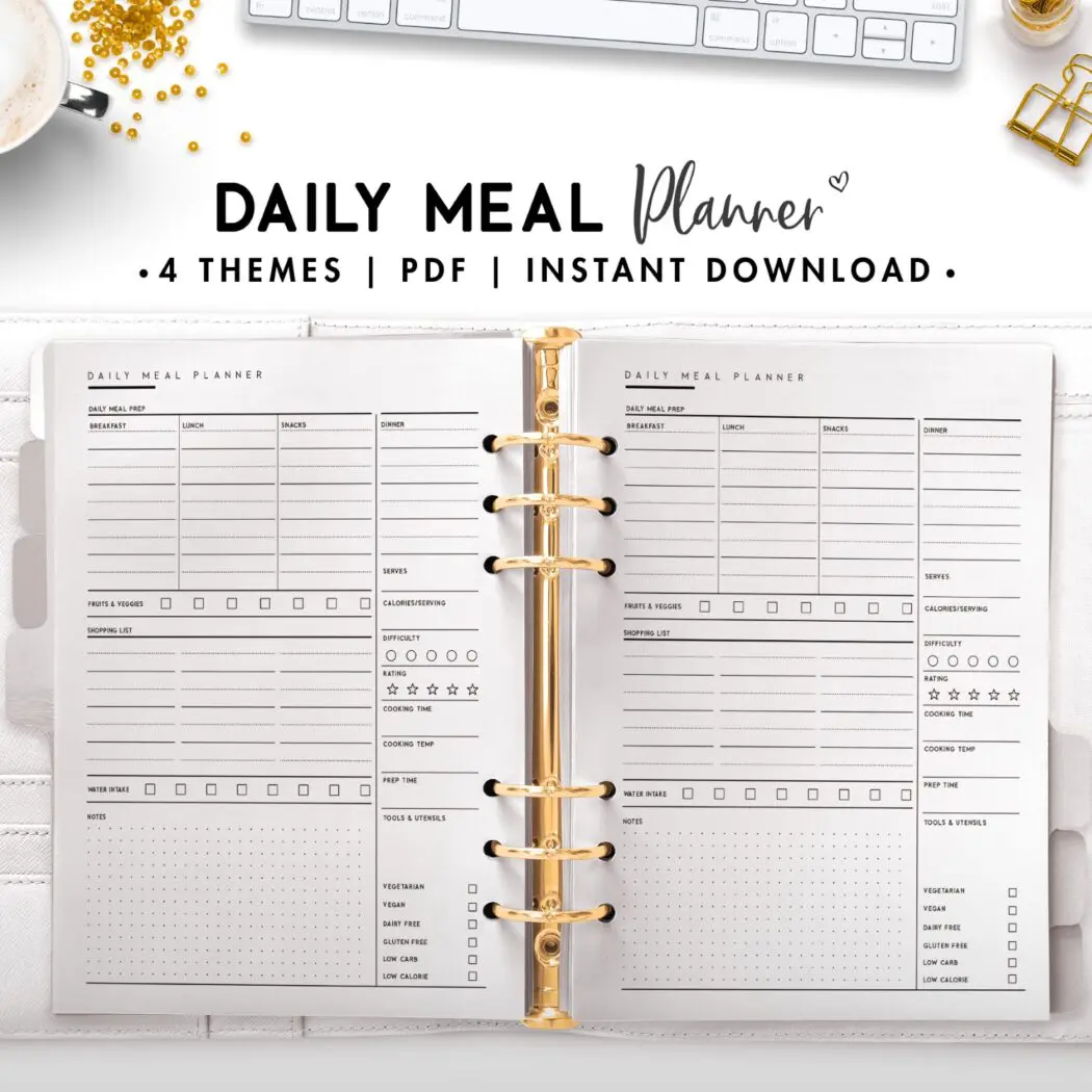 daily meal planner - classic