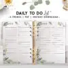 daily to do list - botanical