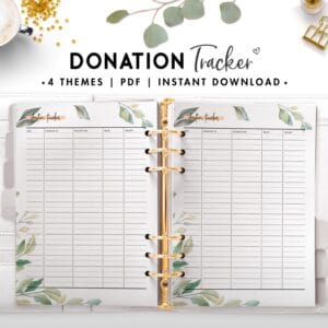 donation tracker - botanical