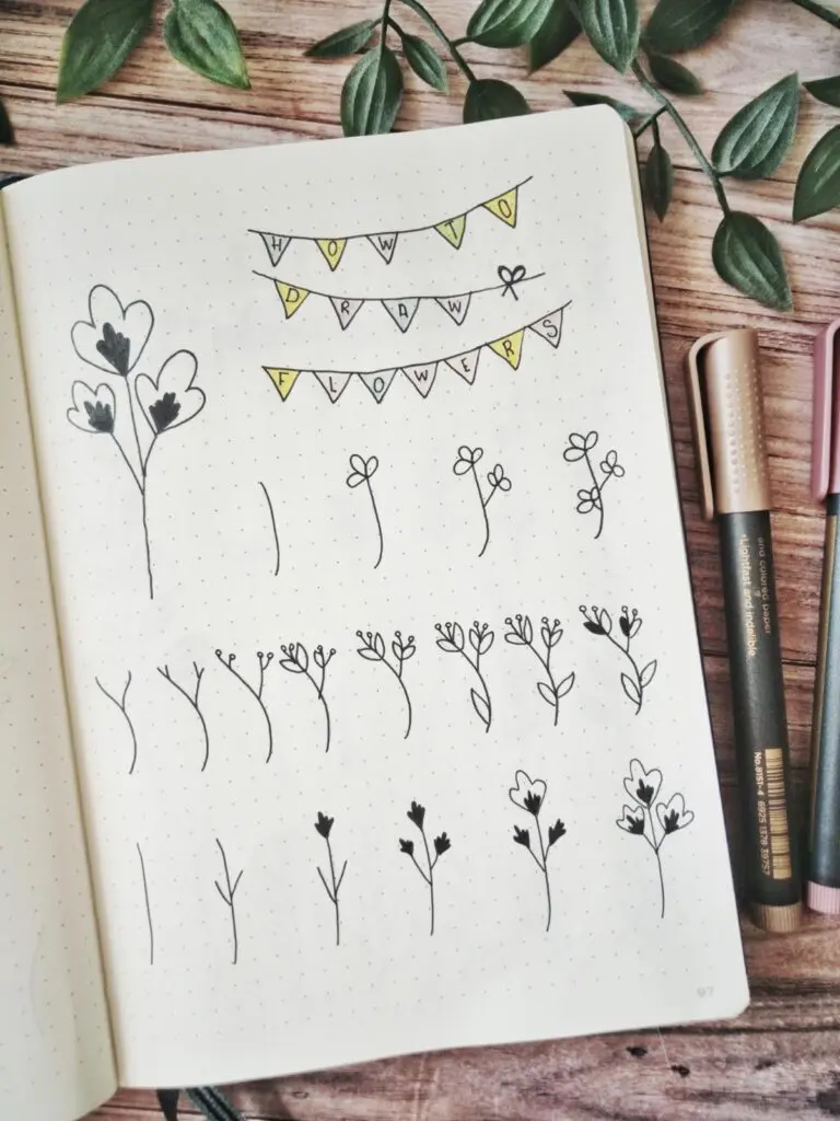 how to draw flowers