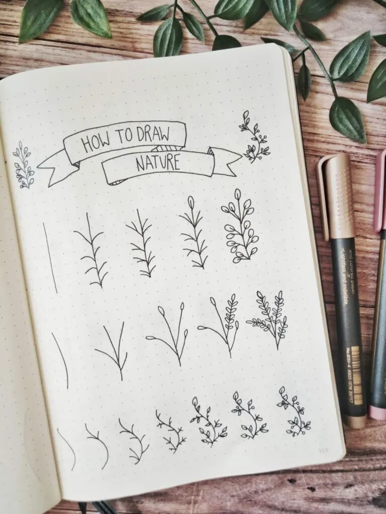 how to draw nature