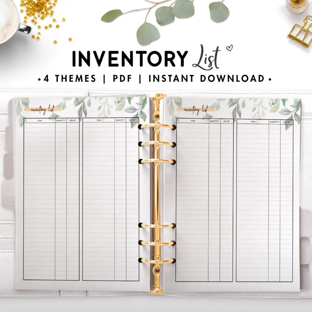 inventory list - botanical