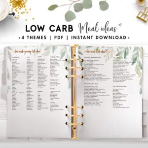 low carb meal ideas - botanical