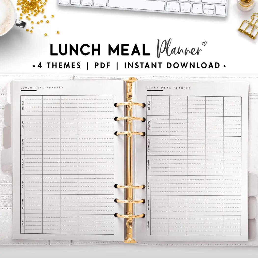 lunch meal planner - classic