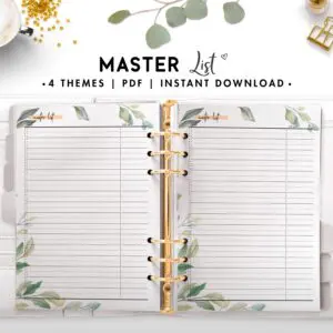 master list - botanical