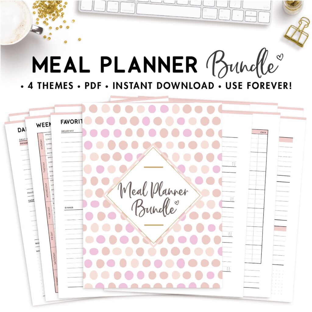 meal planner bundle