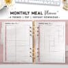 monthly meal planner - soft