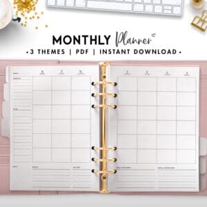 monthly planner - soft