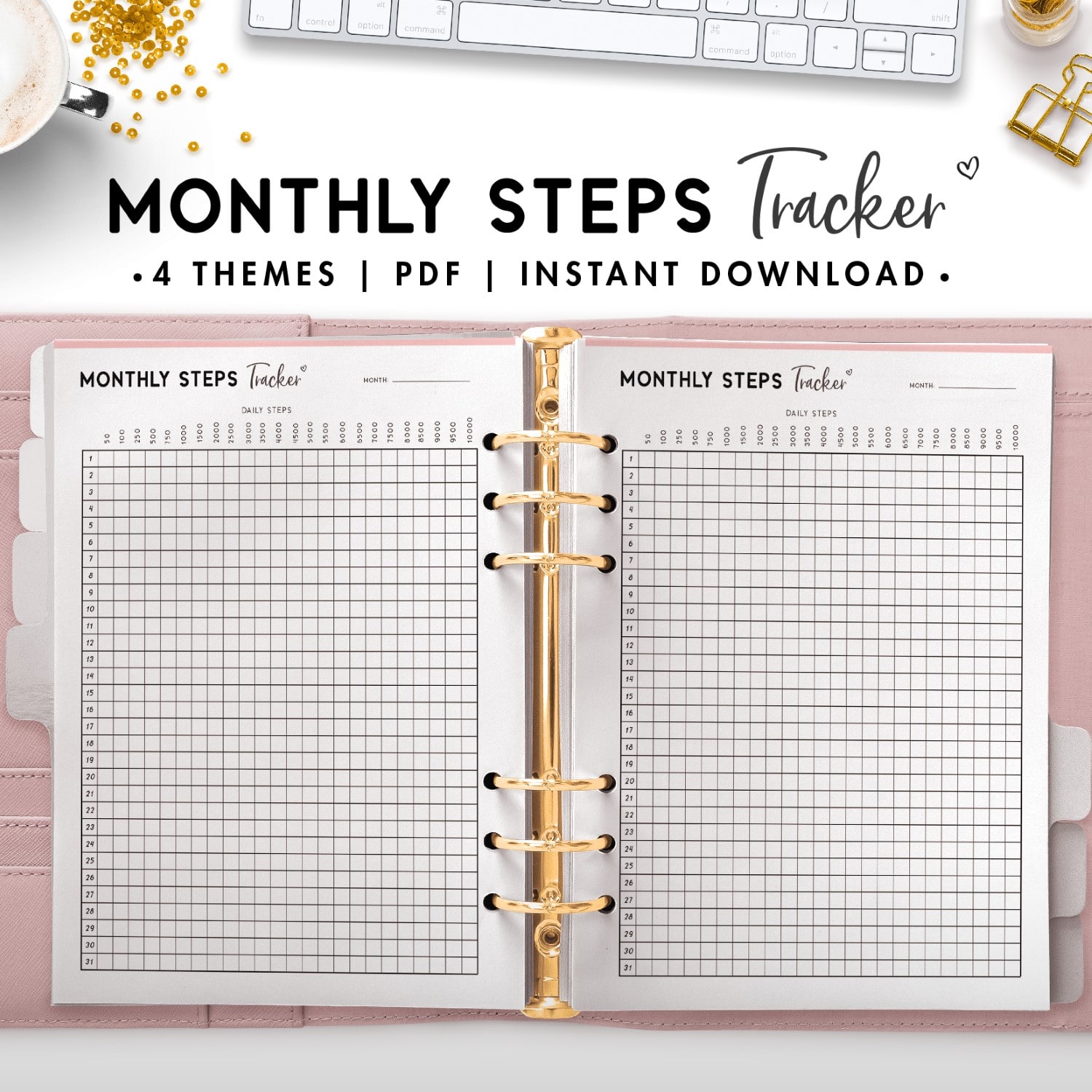 Monthly Steps Tracker World of Printables