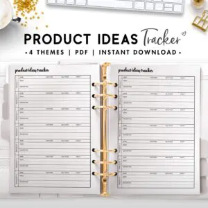product ideas tracker - cursive