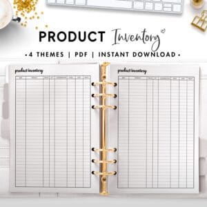 product inventory - cursive