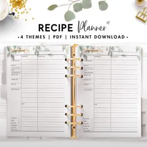 recipe planner - botanical