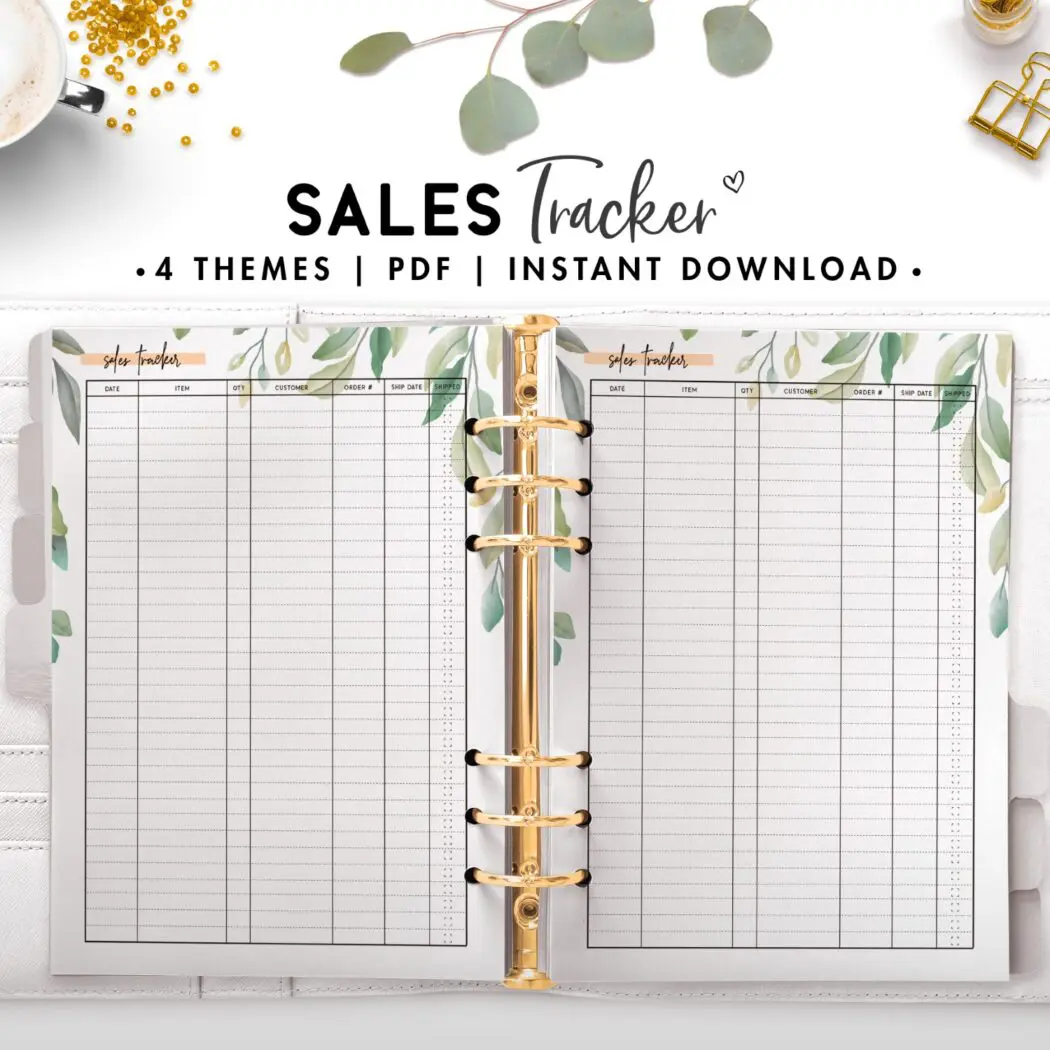 sales tracker - botanical