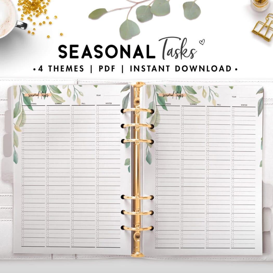 seasonal tasks - botanical