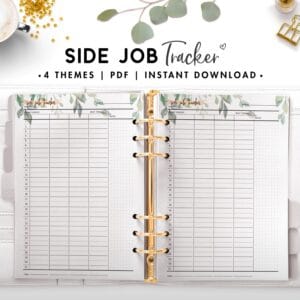 side job tracker - botanical