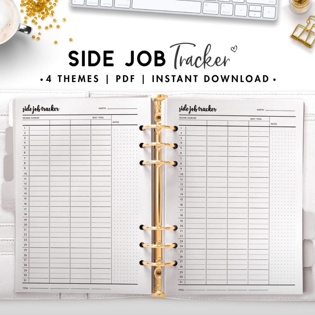 side job tracker - cursive