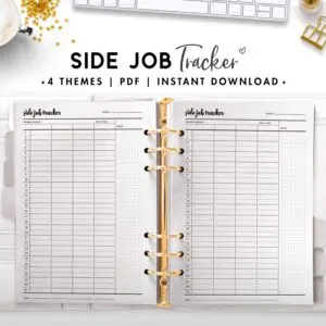 side job tracker - cursive