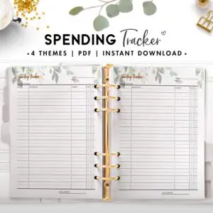 spending tracker - botanical