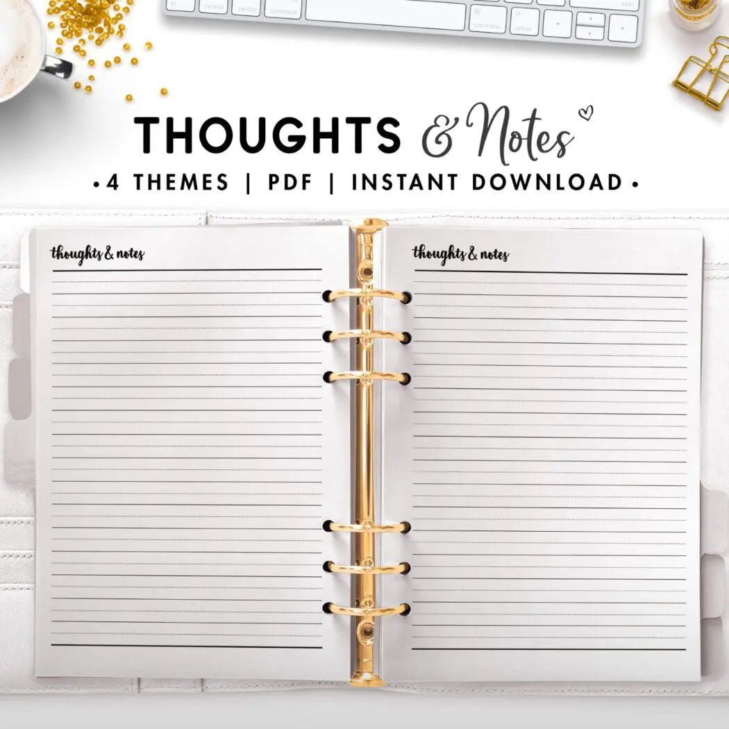 thoughts and notes - cursive