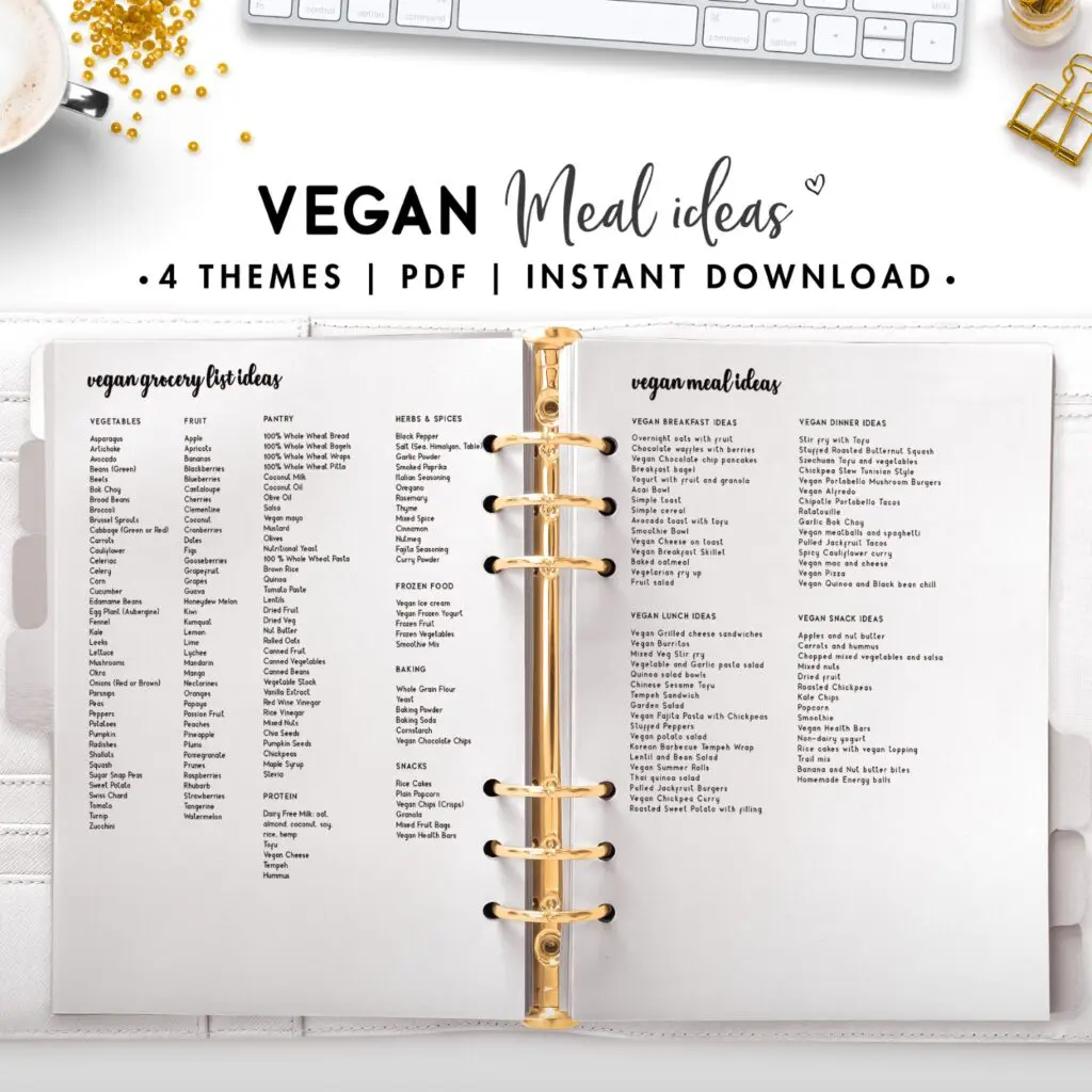 vegan meal plan ideas