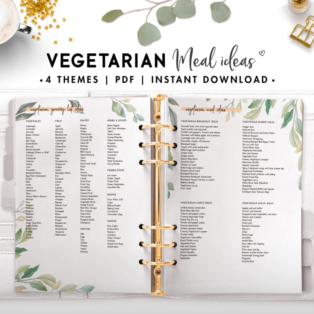 vegetarian meal ideas - botanical