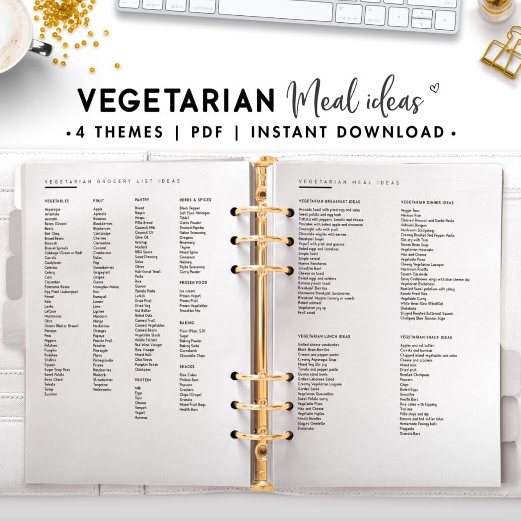 vegetarian meal ideas - classic