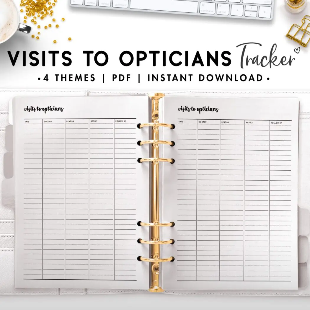 visits to opticians - cursive