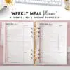 weekly meal planner - soft