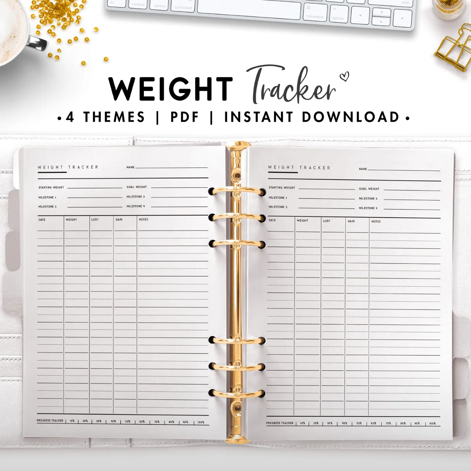 Weight Tracker Template Graphic by Premiere Planners · Creative Fabrica