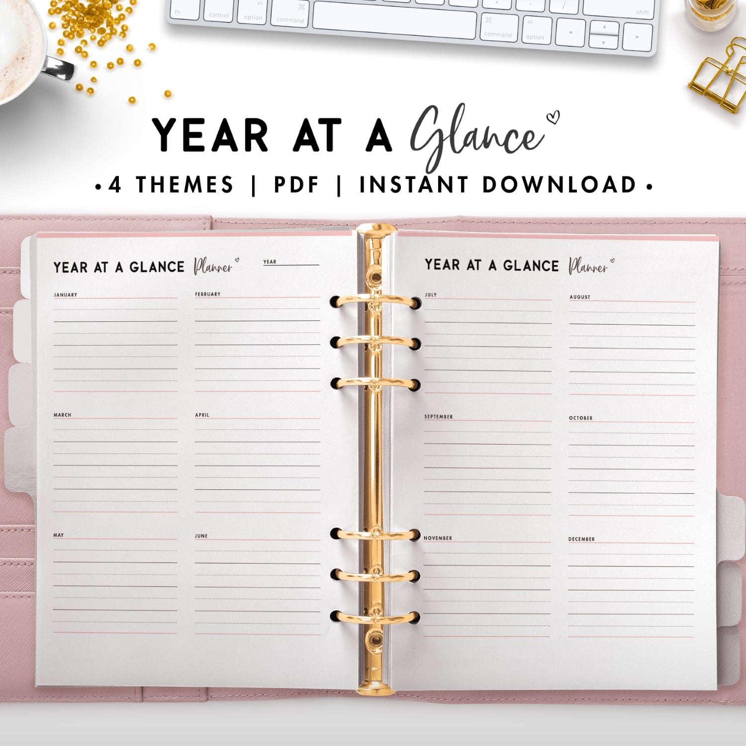 Year At A Glance World of Printables