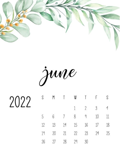 Free Printable June 2022 Calendars - 100's of Styles - All Free!