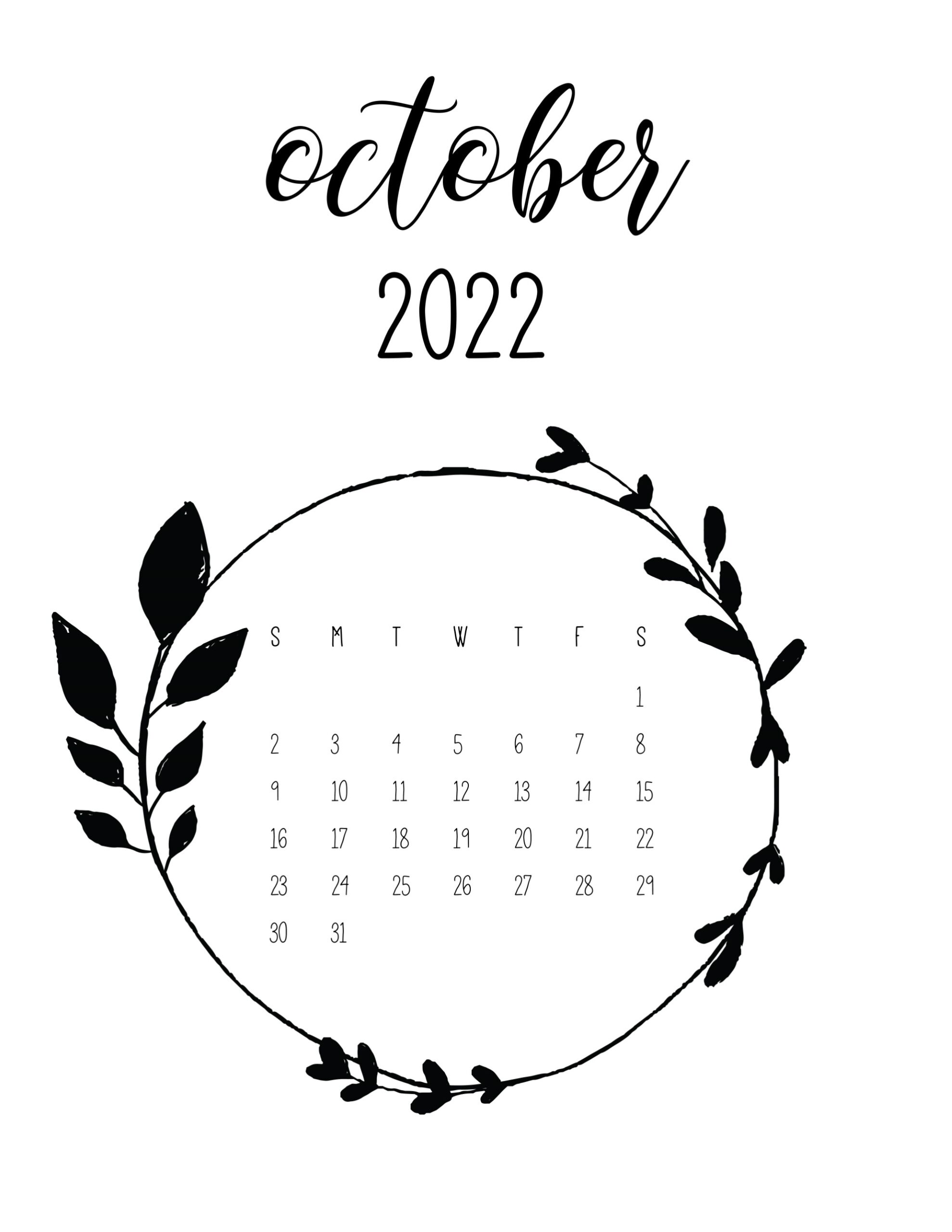 New Free Printable Oct 2022 Calendar Photos Hqnzua Plant Calendar 2022