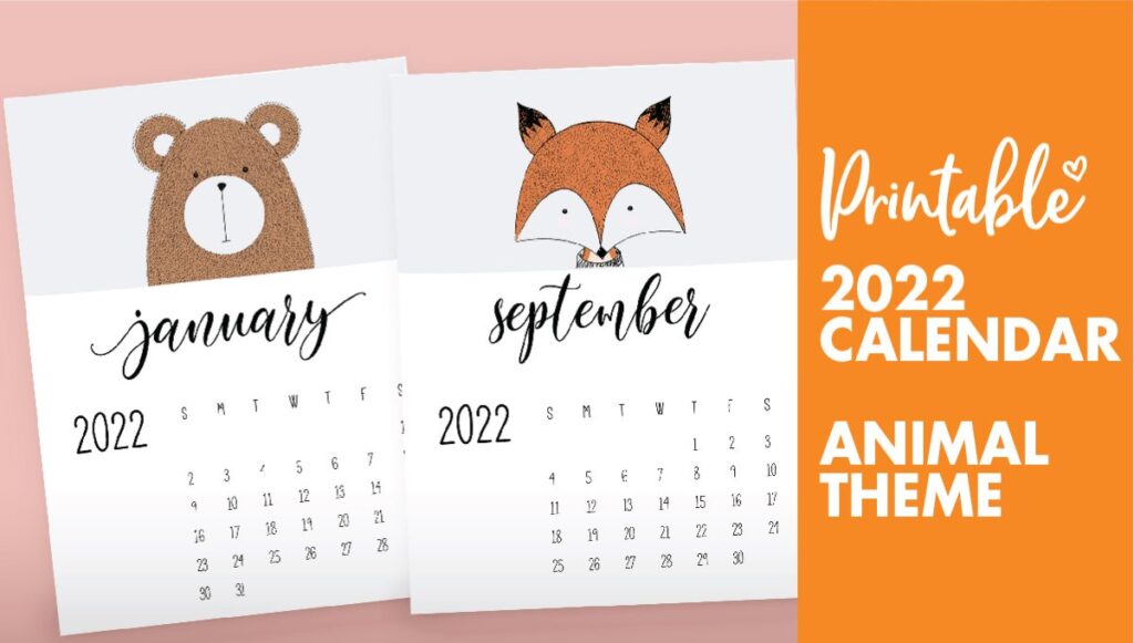 animal calendars 2022