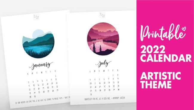art calendar 2022