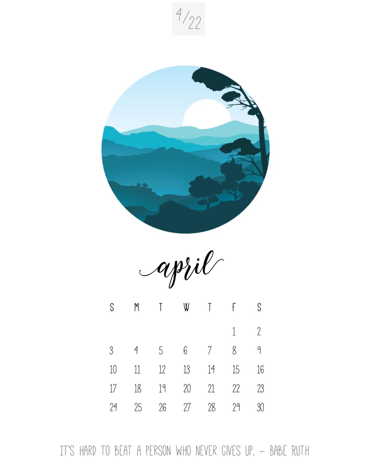 Free Printable Art Calendar 2022 World of Printables
