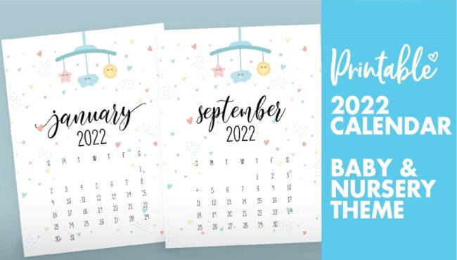 baby calendar 2022