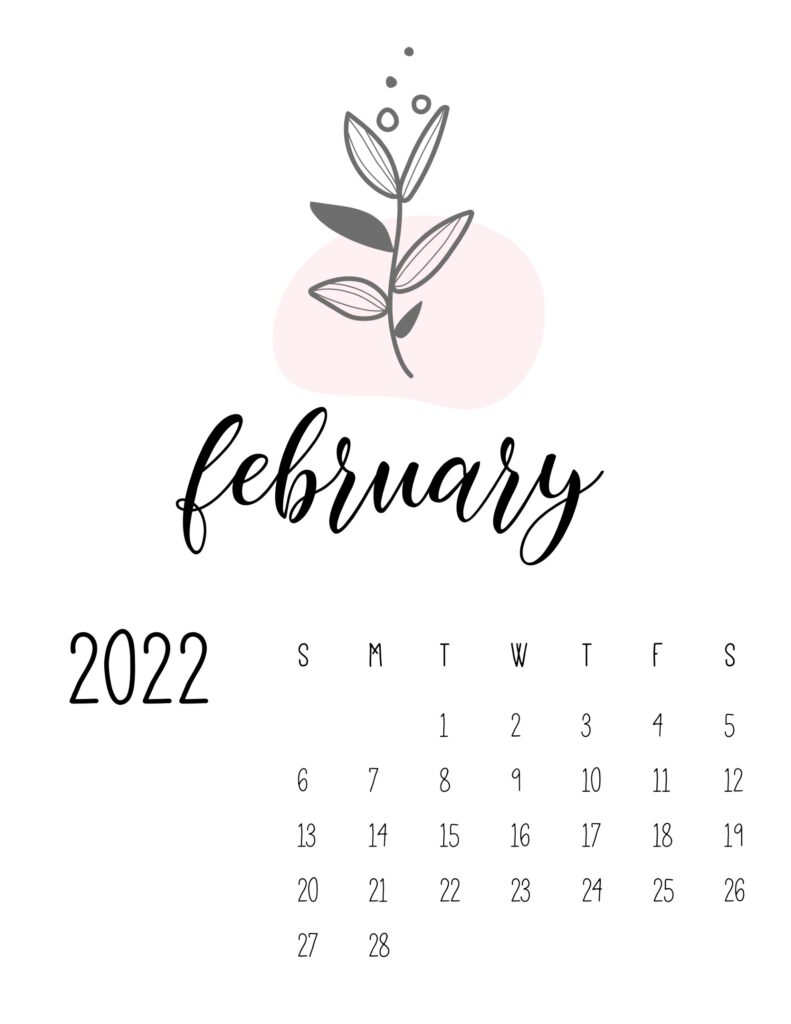botanical calendar 2022 - february