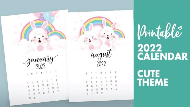 bunny calendar 2022