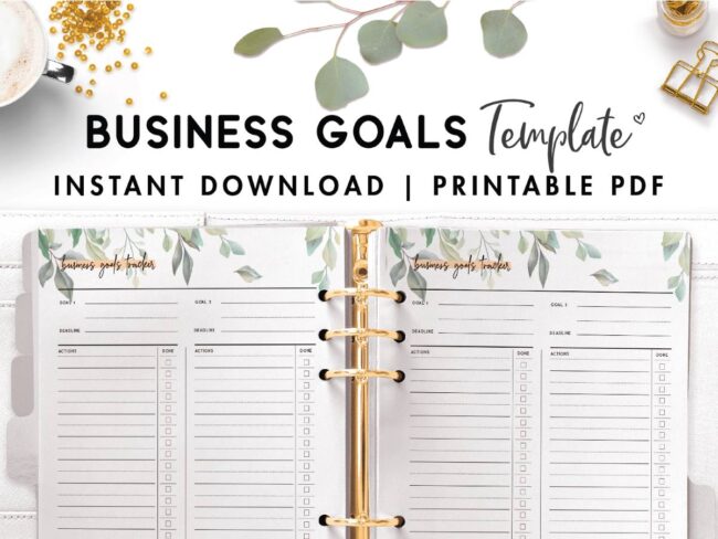 business goals template