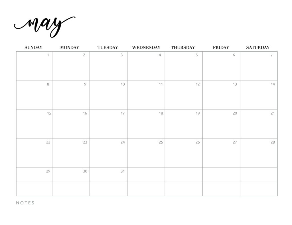 free printable may 2022 calendars world of printables